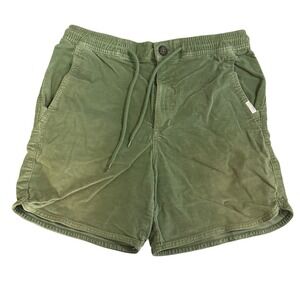 Laguna Corduroy Shorts Men's Small Green Drawstring Surf Skate 90s Retro Y2K
